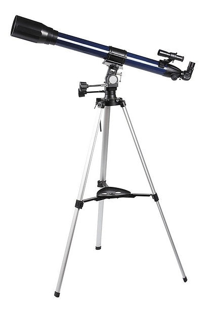 Telescopio BM-90070JWIII Azul – Refractor de 70mm con Montura Altazimutal y Trípode de Aluminio