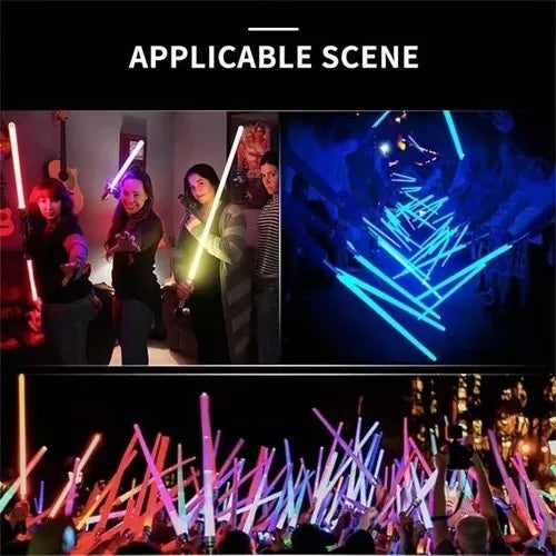 Espadas Láser Star Wars LED RGB | Juguetes Jedi con Efectos de Luz y Sonido (Pack 2)