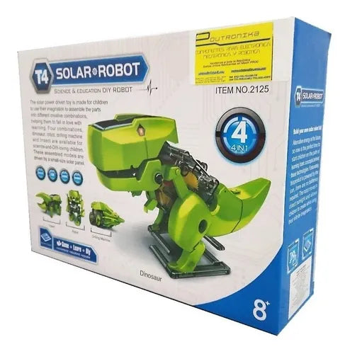 Transforme Solar Robot Kit 4 en 1 | Juguete Educativo DIY