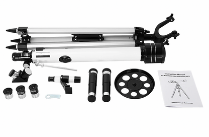 Telescopio Sky Looker 70060TX Refractor 60mm Apertura con Maleta y Trípode Ajustable