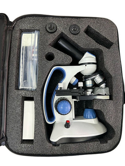Microscopio BM-113RT – Precisión Semiprofesional con Iluminación Dual y Aumentos de hasta 1600x