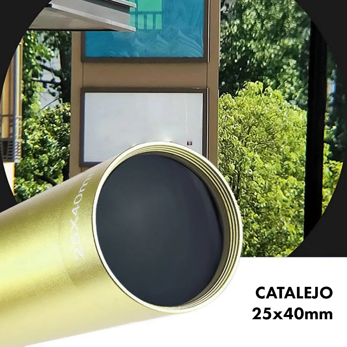 Catalejo Monocular Estilo Pirata 25x40 mm con Estuche de Transporte