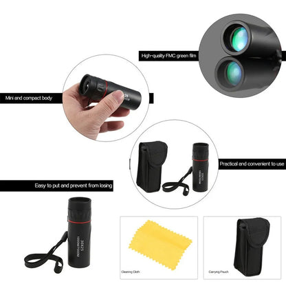 Monocular HD 10x de Alta Precisión – Compacto, Liviano y con Estuche