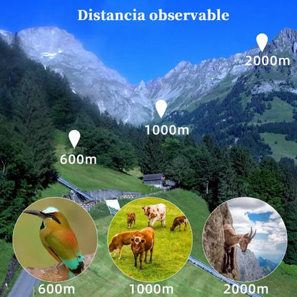 Telescopio Monocular HD Visión Nocturna Larga Distancia | Aumento 10x y Prisma BAK4