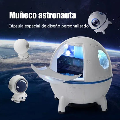 Humidificador Astronauta con LED – Vaporizador Ambiental Silencioso y Portátil