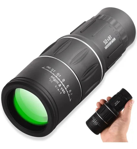 Telescopio Monocular HD Visión Nocturna Larga Distancia | Aumento 10x y Prisma BAK4
