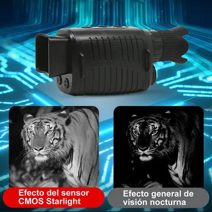 Monocular Visor HD con Visión Nocturna | Alta Definición para Caza, Senderismo y Observación Nocturna