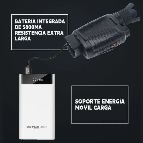 Monocular Visor HD con Visión Nocturna | Alta Definición para Caza, Senderismo y Observación Nocturna