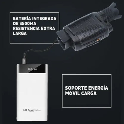 Monocular Visor HD con Visión Nocturna | Alta Definición para Caza, Senderismo y Observación Nocturna