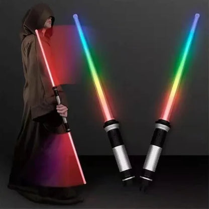 Espadas Láser Star Wars LED RGB | Juguetes Jedi con Efectos de Luz y Sonido (Pack 2)
