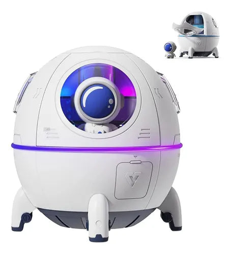 Humidificador Astronauta con LED – Vaporizador Ambiental Silencioso y Portátil