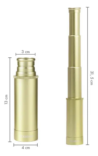 Catalejo Monocular Estilo Pirata 25x40 mm con Estuche de Transporte