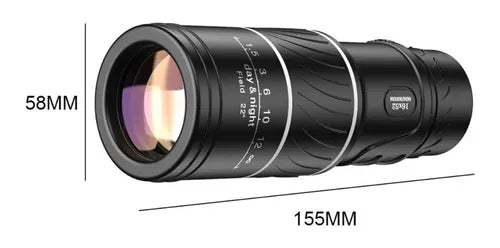 Telescopio Monocular 16x52 Impermeable Visión Nocturna Compacto HD