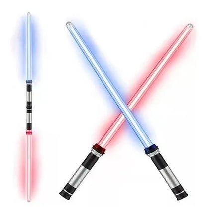 Espadas Láser Star Wars LED RGB | Juguetes Jedi con Efectos de Luz y Sonido (Pack 2)