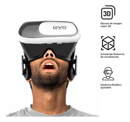 Lentes VR Box con Control | Realidad Virtual 3D para Celulares 3.5” a 6”