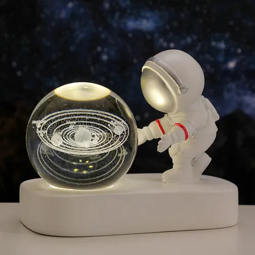 Luz de Noche 3D Recargable / Bola de Cristal | Regalo y Adorno Elegante