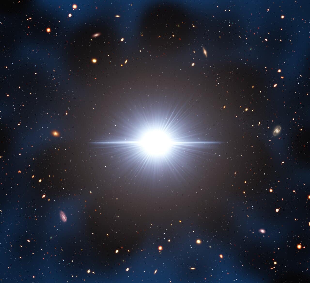 Actualmente estás viendo Science Release: DECam confirma que los vecindarios de los cuásares del Universo primitivo están realmente abarrotados